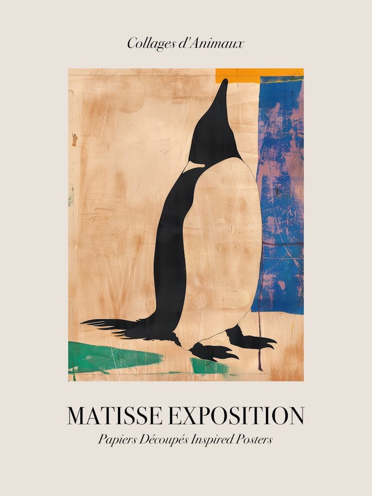 Penguin 4 Matisse Inspired Exposition Animals Poster