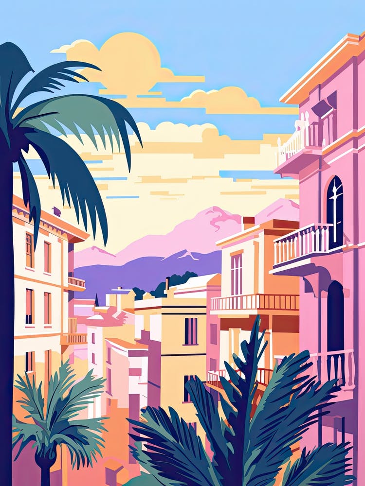 Monaco In Risograph Style 4