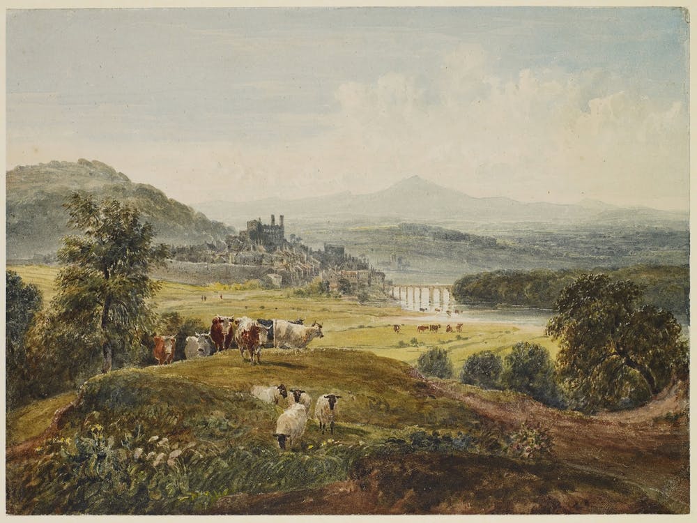 Landscape With A Bridge, Hay On Wye, David Cox