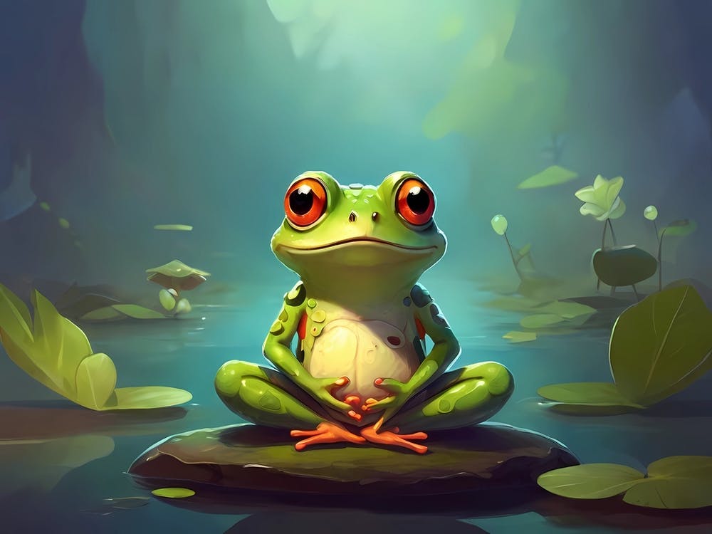 Frog In The Water