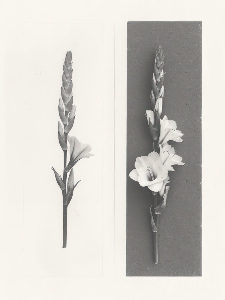 Gladiolus Flower Photo Collage 3