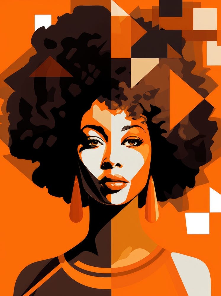 African Woman With Afro 4