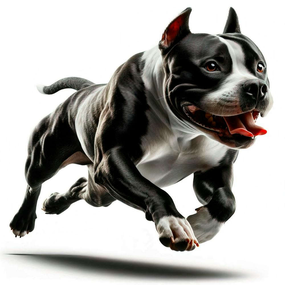 American Staffordshire Terrier Dog White Background