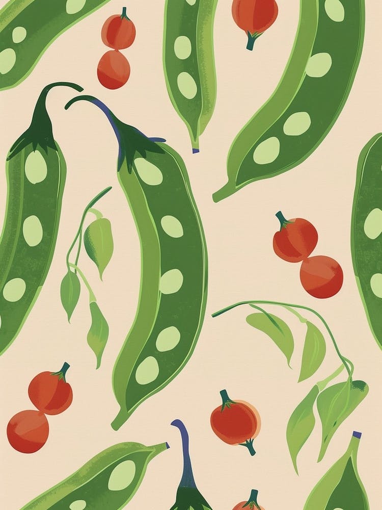 Peas In Pods Abstract Pattern 4