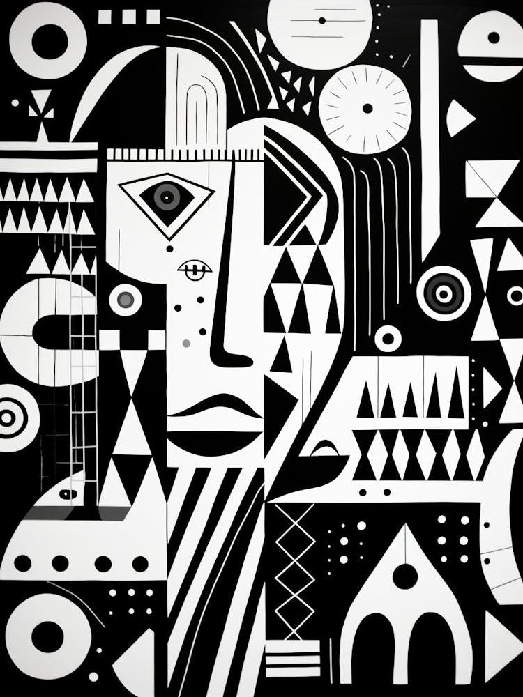 Whimsical Abstract Geometric Shapes 2