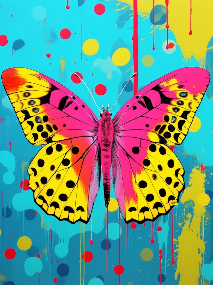 Pop Art Gelber Heufalter 4