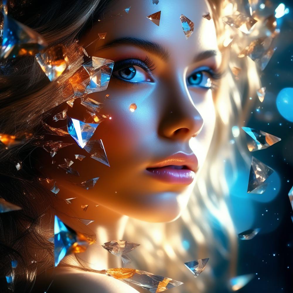 Portrait Of A Girl With Diamonds