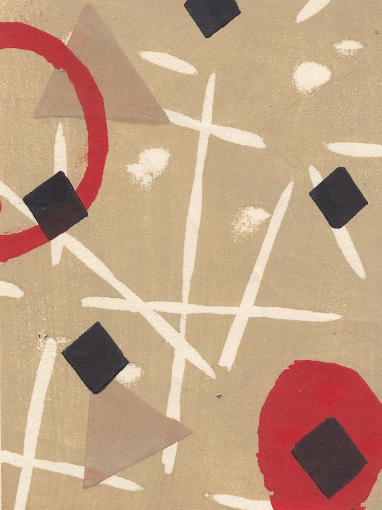 Japanese Abstract Print 4