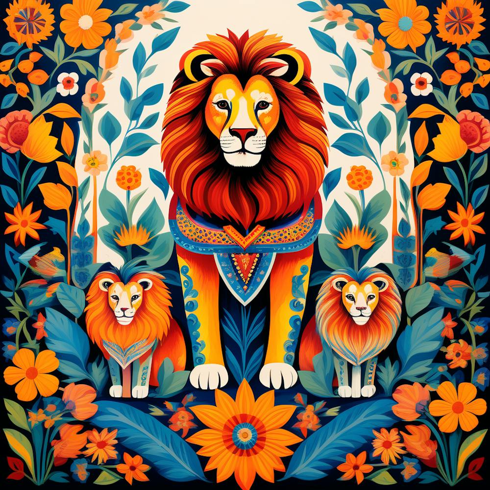 Lion In The Garden