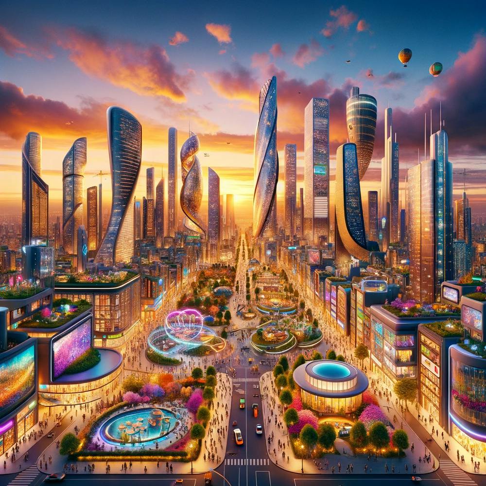 Joyous Horizons: Dusk in the City of Light