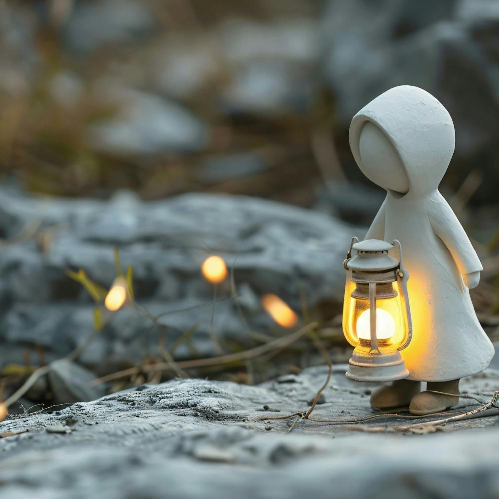 Little Girl With Lantern