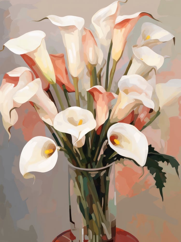 Calla Lily Flower Still Life Painting 4 Dreamy