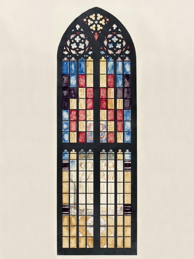 Design For A Window In The South Transept Of The Dom In Utrecht (1878–1938), Richard Roland Holst