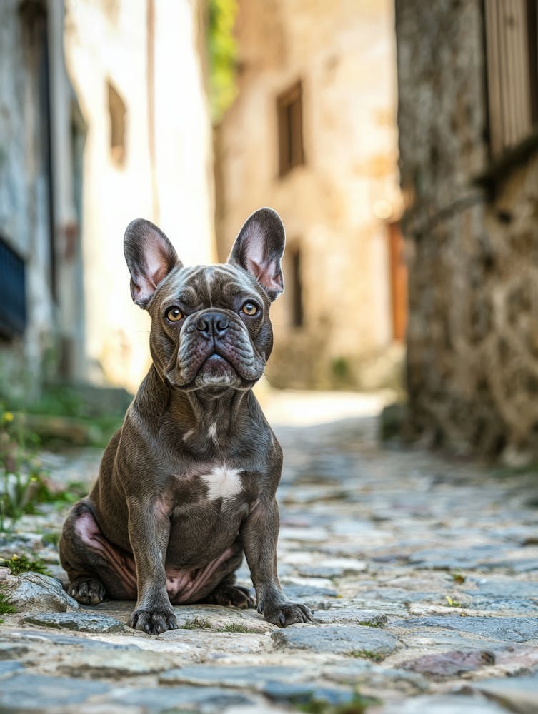 French Bulldog In The Street