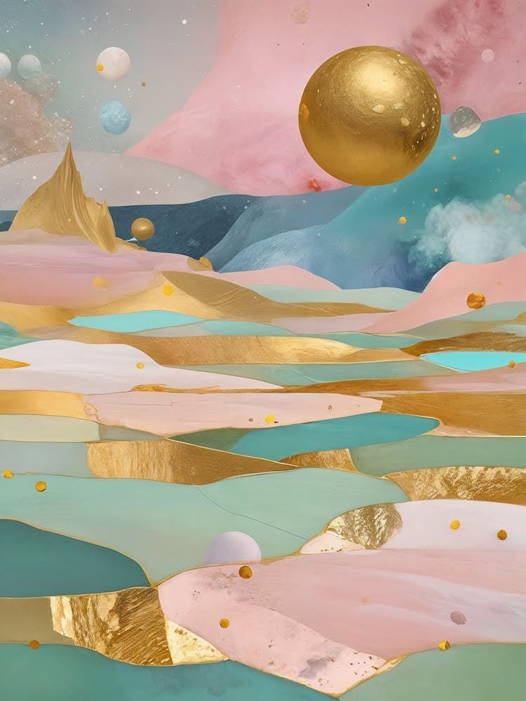 Pastel Planet Landscape no3
