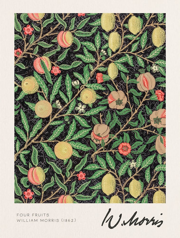 William Morris, Four Fruits, William Morris Sign