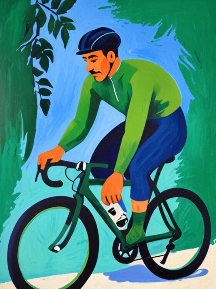 Cyclist On A Bike 1