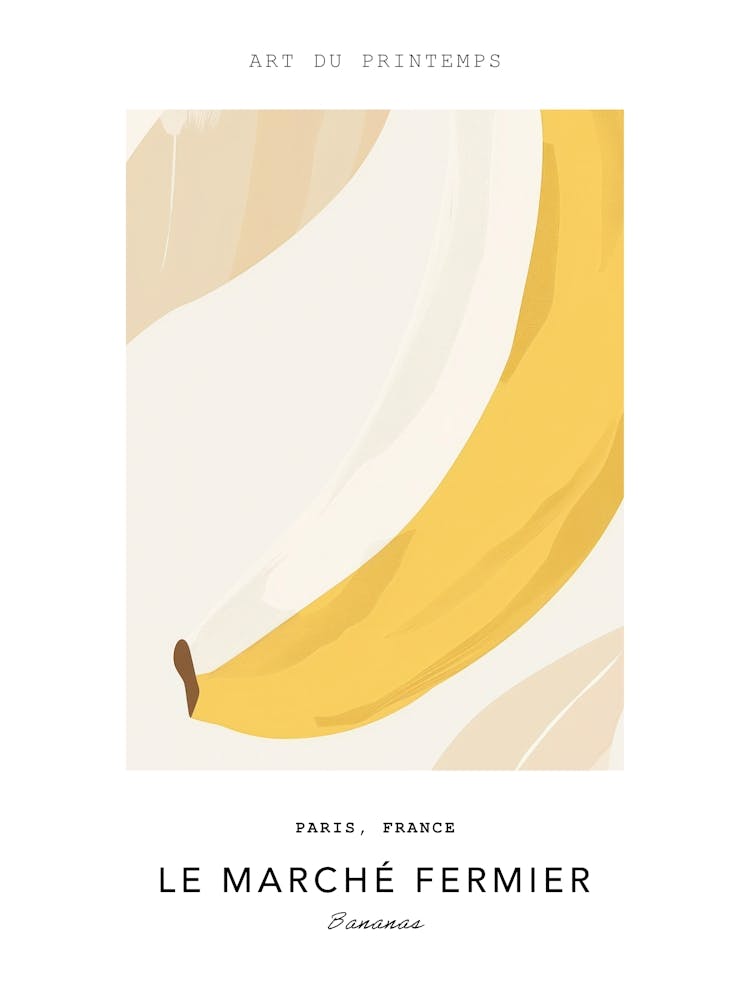 Bananas Le Marche Fermier Poster 2