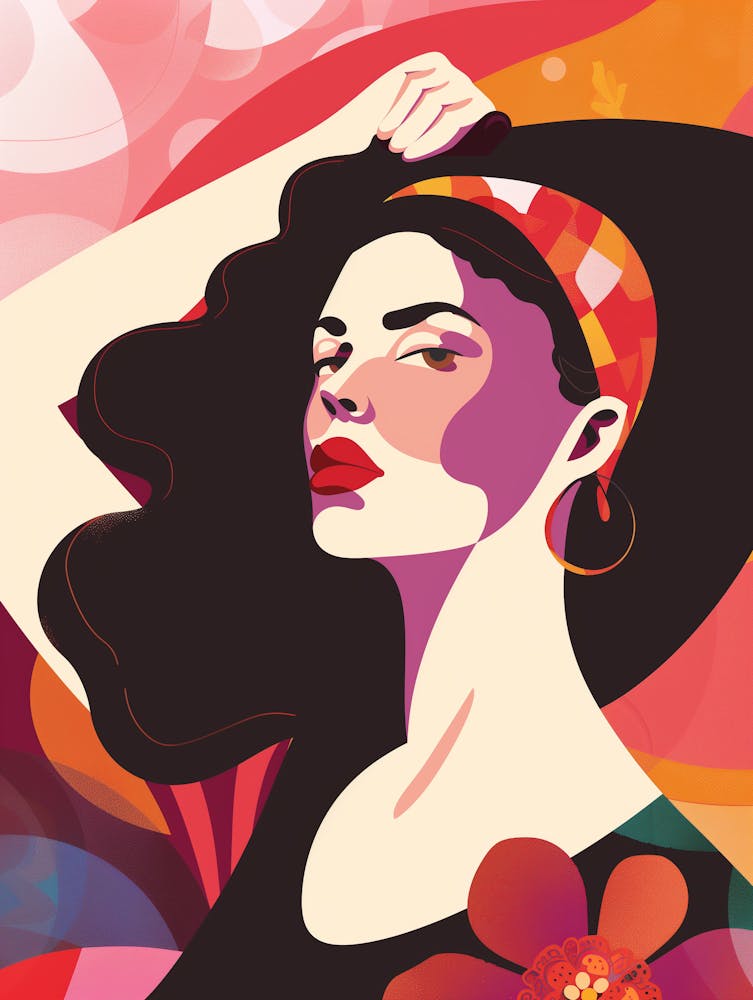Woman With Flowers
