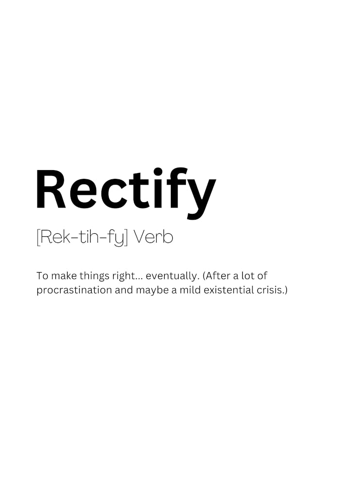 Rectify Definition Meaning