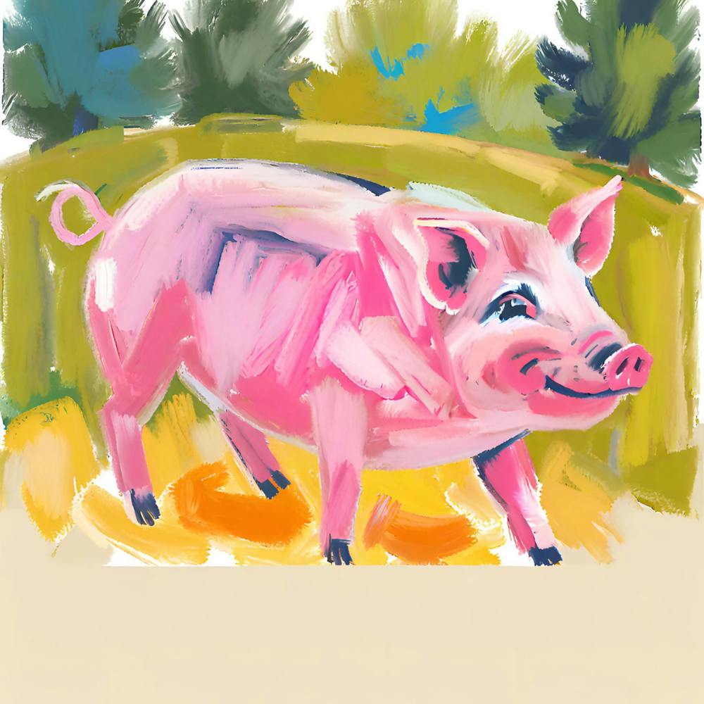 Landrace Pig 02