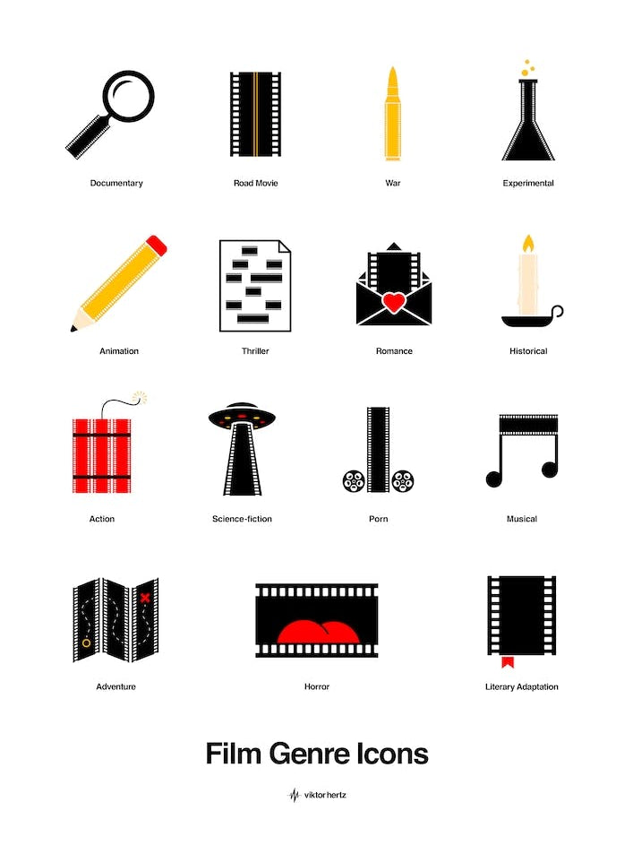 Film Genre Icons