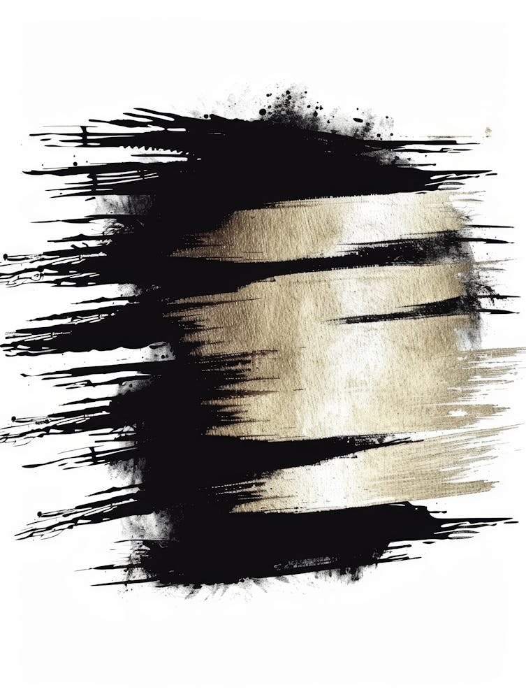 Schwarz-Weiße Pinselstriche