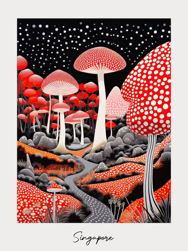 Poster Of Singapore, Illustration In The Style Of Pop Art 2