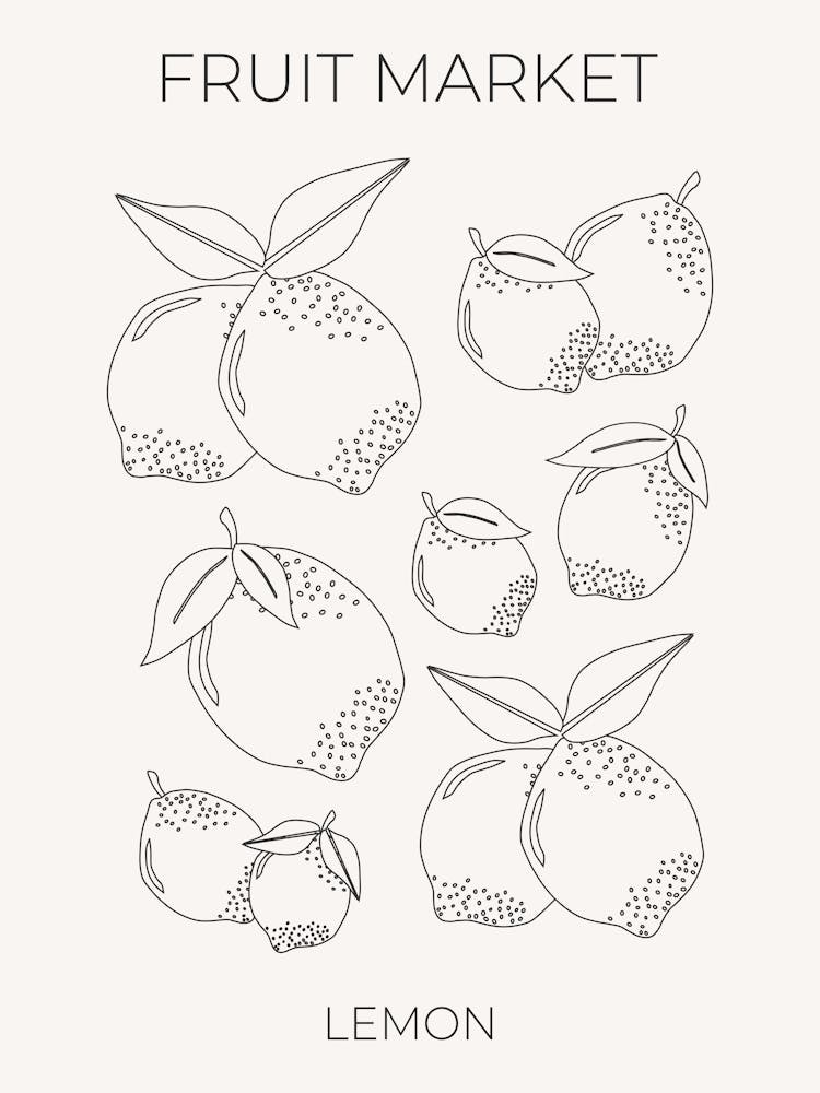 Fruit Market Lemon Line