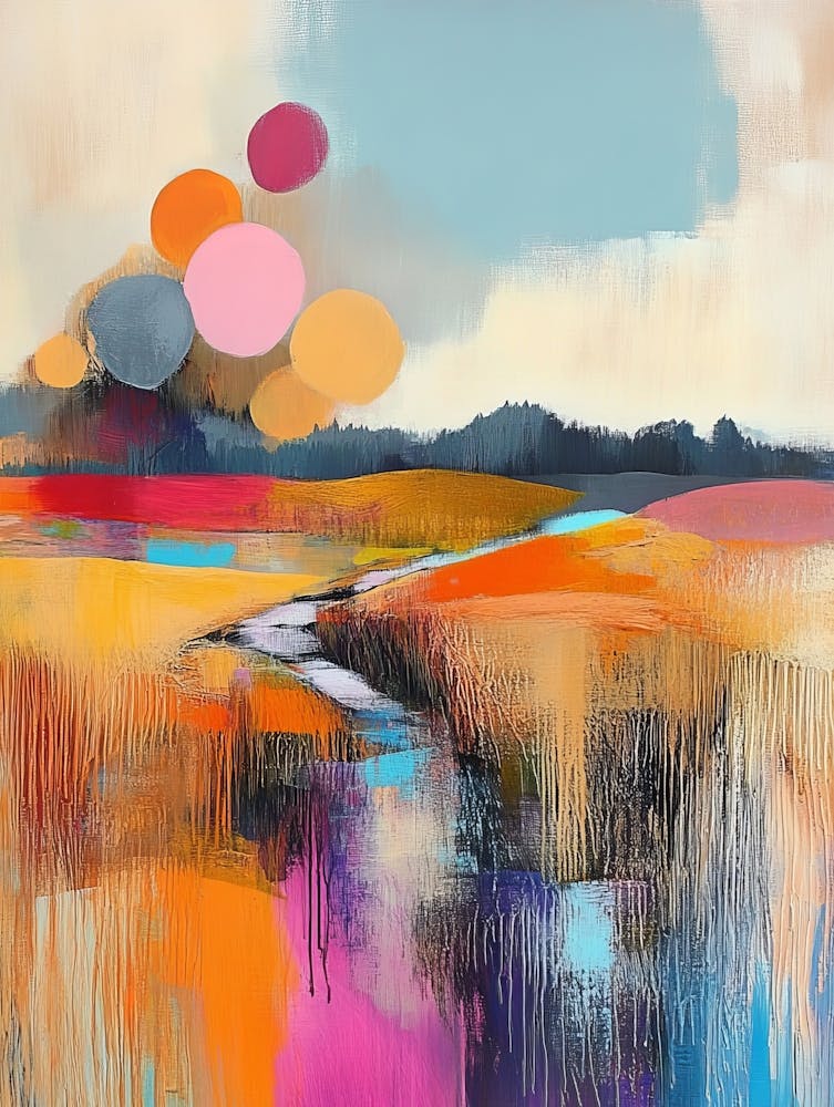 Abstract Modern Landscape Painting