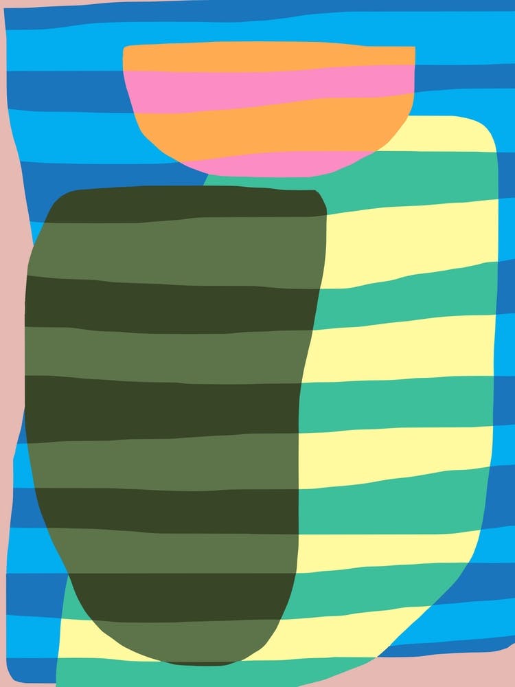 Abstract Stripe Minimal Collage 13