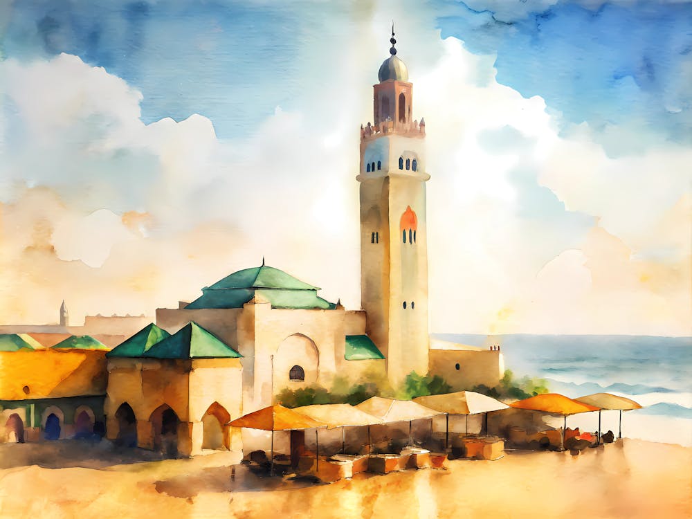 Casablanca Morocco A Vintage Scene