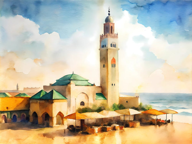 Casablanca Morocco A Vintage Scene
