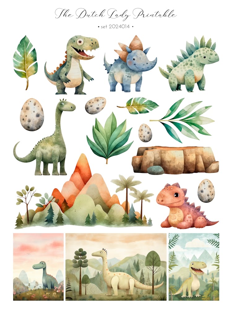 Cute Dinosaurs 2