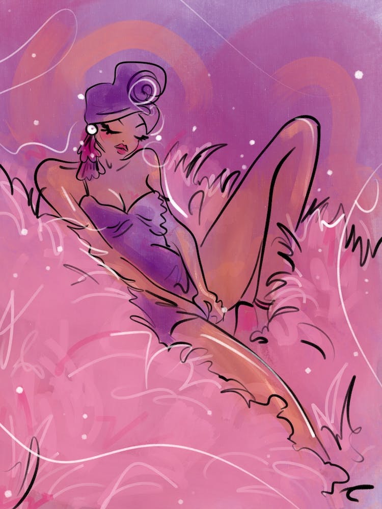 Purple boudoir