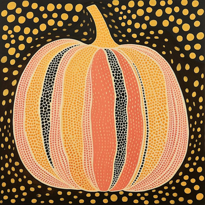 Yayoi Kusama Inspired Pumpkin Pink And Orange 4