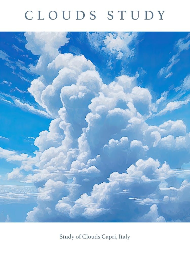 Study Of Clouds Capri, Italy