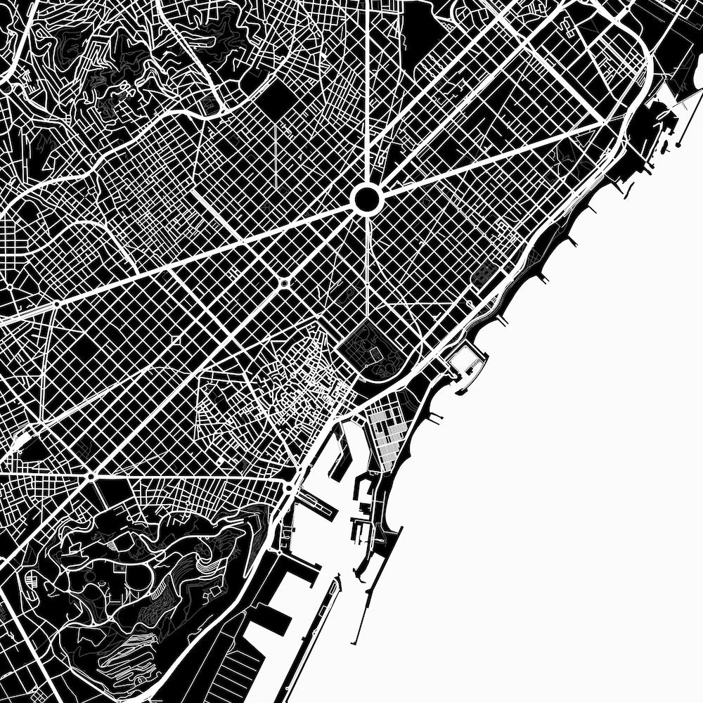 Barcelona in White