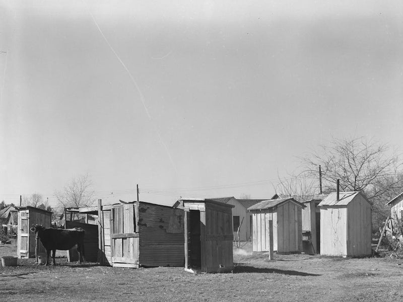 Privies And Out Buildings In Mexican Section, Robstown, Texas By Russell Lee