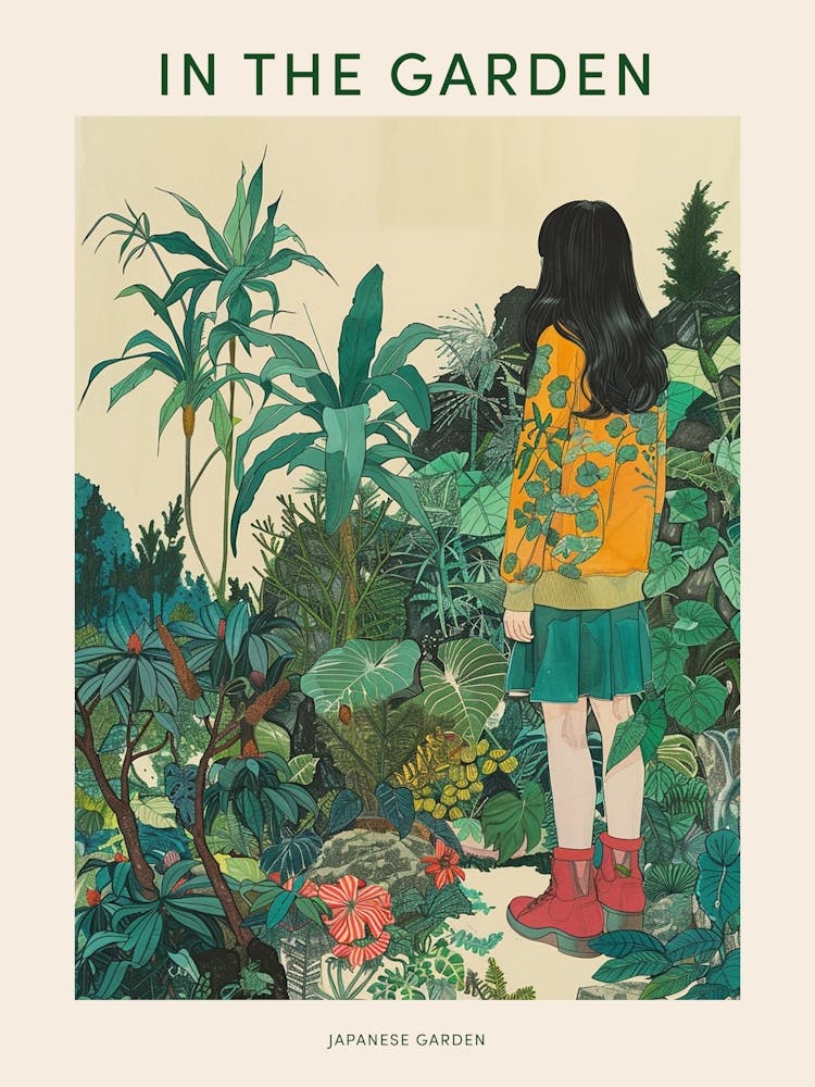 In The Garden Poster Japanese Garden 3