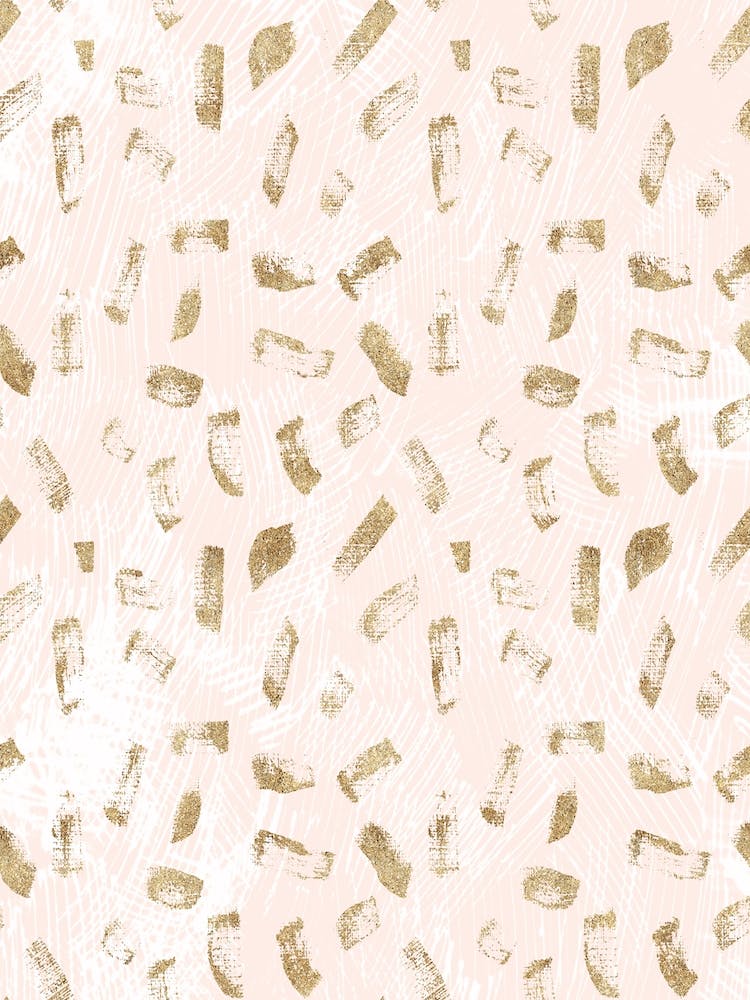 Baby Pink and White Lines With Gold Marks