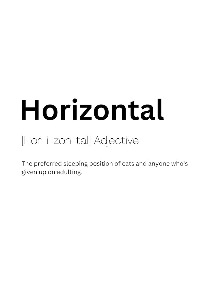 Horizontal Definition Meaning