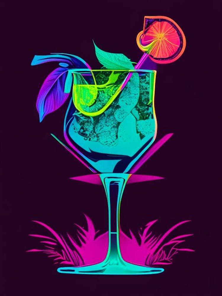 Zombie Pop Matisse Cocktail Poster