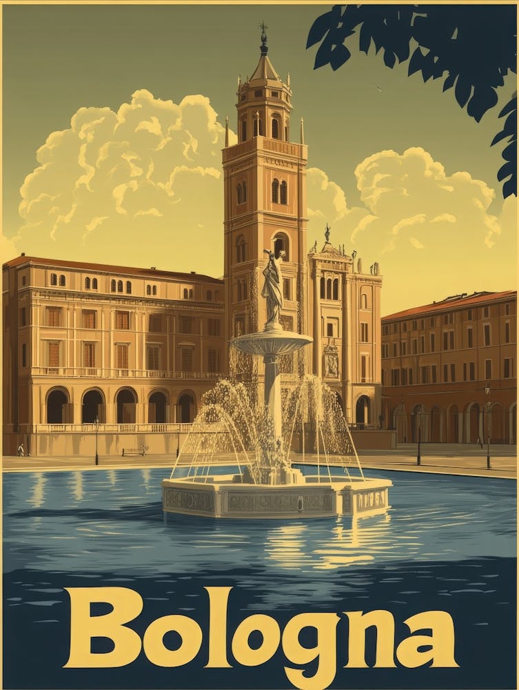 Aihrgdesign A Classic 1960s Travel Poster For Bologna Showcas 75eb0616 3ee1 401c 9804 Eb15b9fc0207 3
