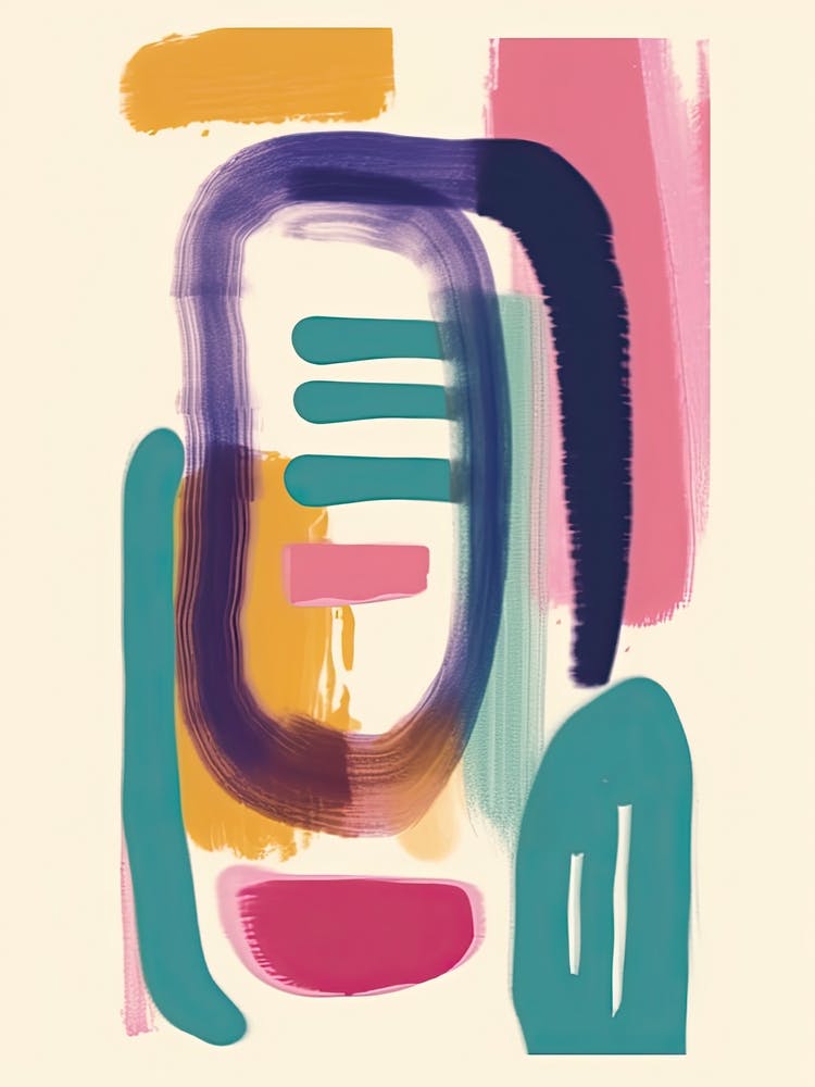 Face Line Art Abstract 8