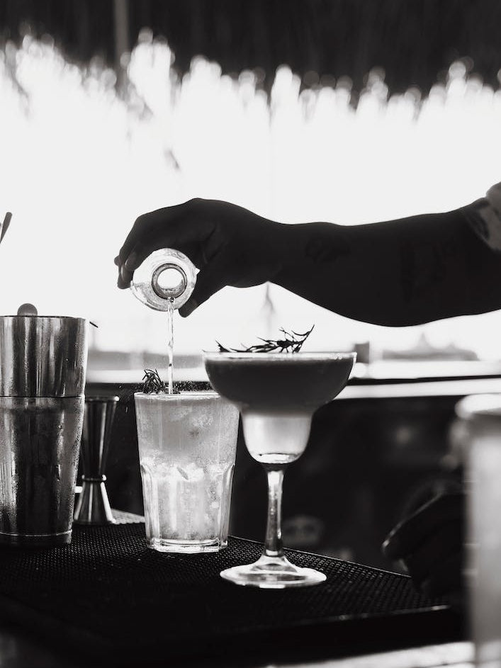 Cocktails In Black And White