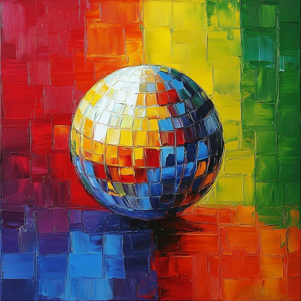 Disco Ball Canvas Print Art 6