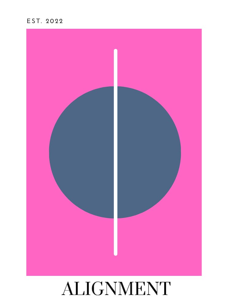 10 Alignment - Bright Pink