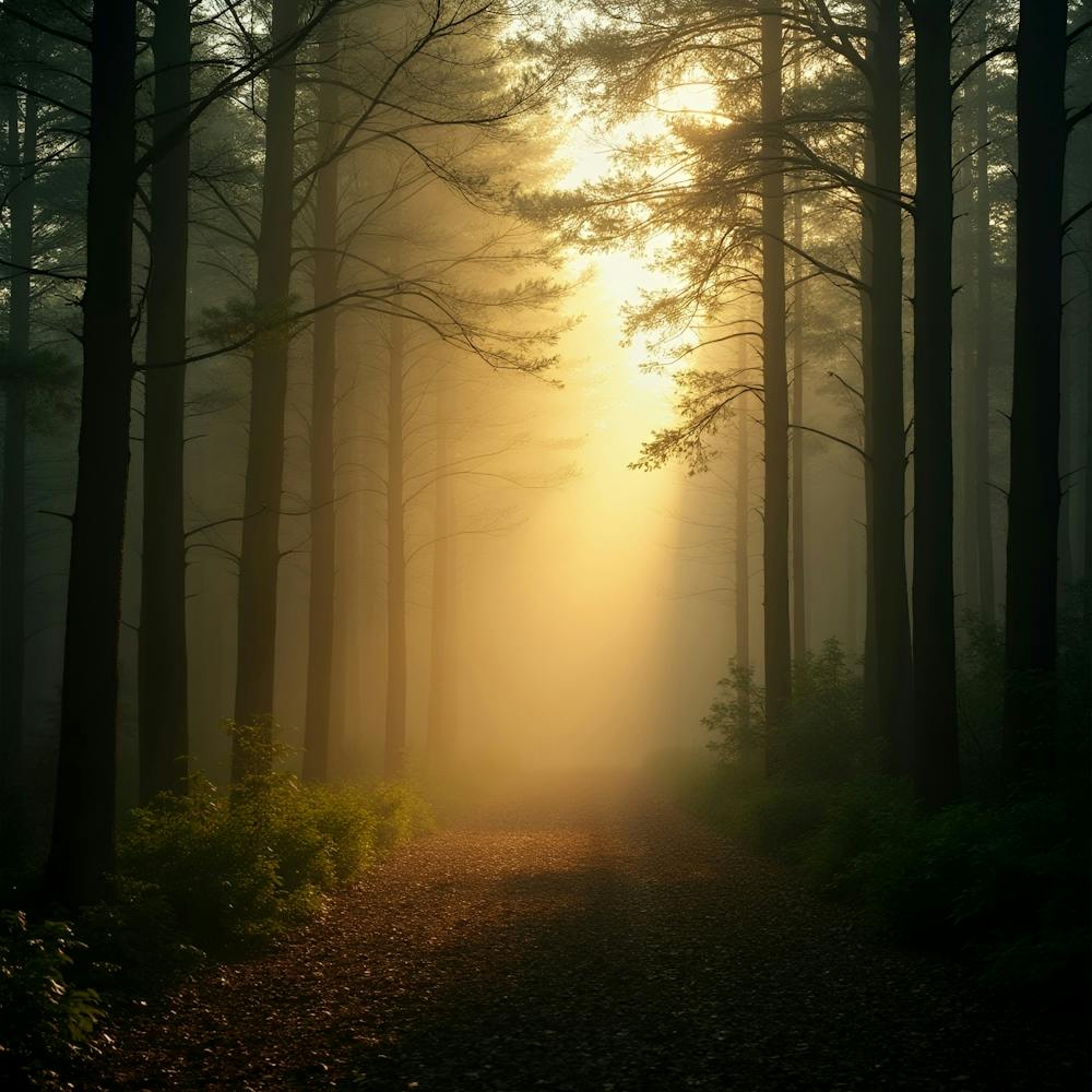 Sunrise In The Forest 8