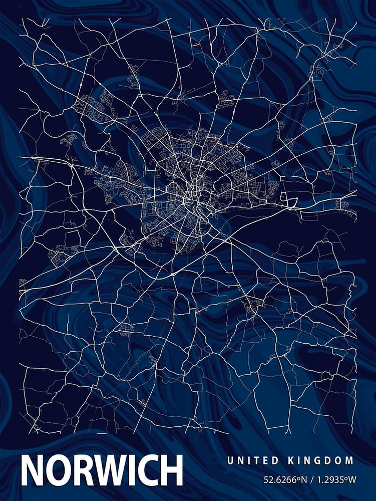 Norwich Crocus Marble Map